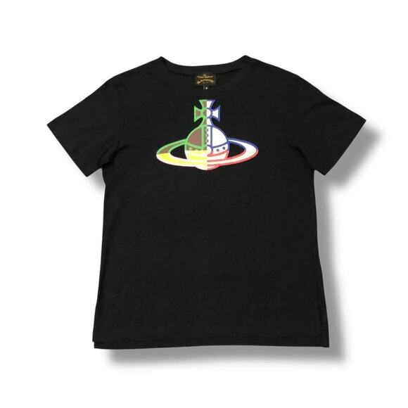 Vivienne Westwood Anglomania Multicolored Orb Logo Top - Picture 1 of 4